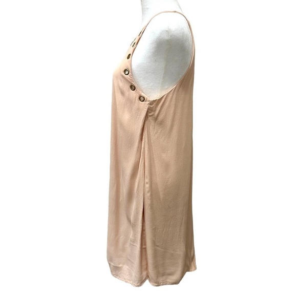 Lulus Light Pink Crepe Halter Lined Mini Dress Size Medium - Picture 3 of 8